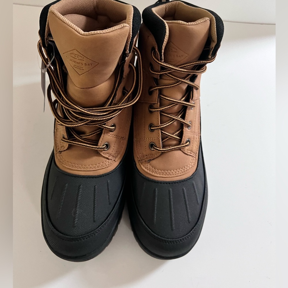Men’s St John Bay Haley tan boots. seize 10 new with box - Picture 5 of 9